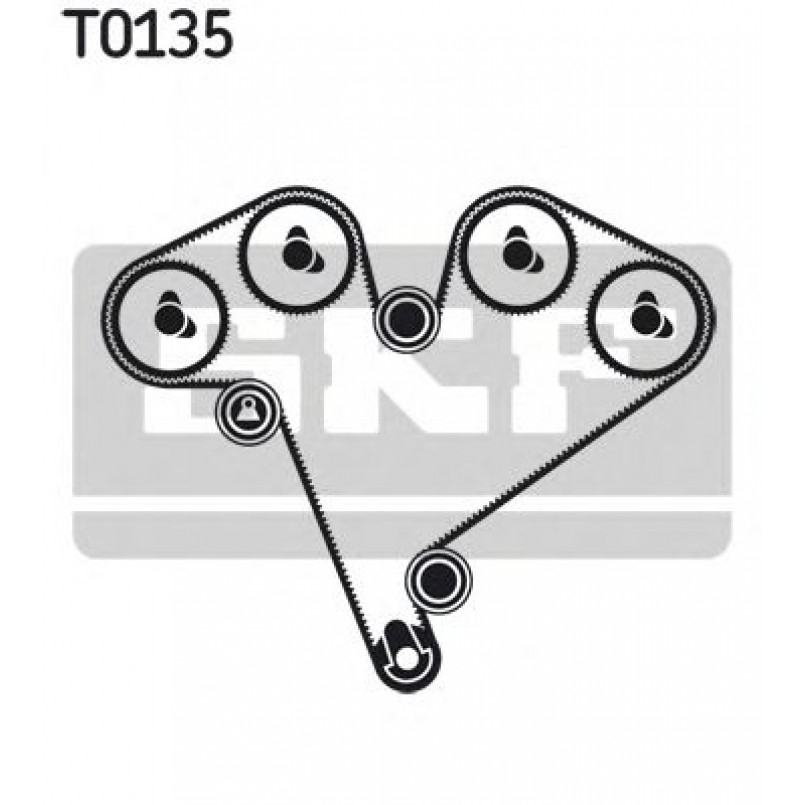 VKMA 05502 SKF Комплект ГРМ (ремінь + ролик)